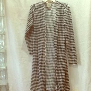 Ladies long, mid calf dress jacket